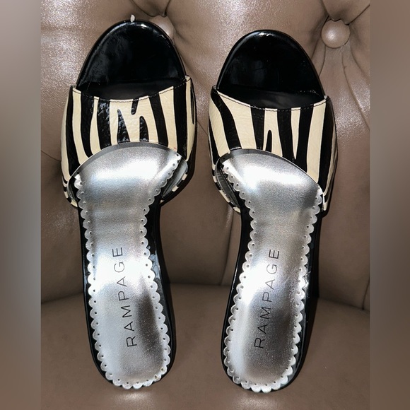 Rampage Zebra Porsha Sandal Heel - Picture 7 of 9